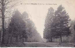 C18-62) LA FORET D' HESDIN (PAS DE CALAIS) LES QUATRE SAPINS - ( 2 SCANS ) - Hesdin