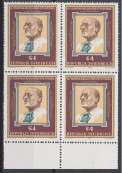 1986 , Mi 1860 ** (3) - 4 Er Block Postfrisch - 50. Todestag Von Otto Stoessl - Unused Stamps