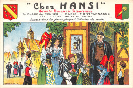 75 PARIS CHEZ HANSI BRASSERIE ALSACIENNE - Mehransichten, Panoramakarten