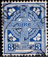 Irlande Poste Obl Yv:  45 Mi:45A Croix Celtique (TB Cachet Rond) - Oblitérés