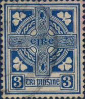 Irlande Poste Obl Yv:  45 Mi:45A Croix Celtique (cachet Rond) - Gebraucht