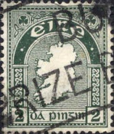 Irlande Poste Obl Yv:  43 Mi:43A Carte De L'Irlande (Belle Obl.mécanique) - Gebraucht