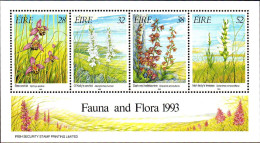 Irlande Bloc N** Yv:13 Fauna And Flora Orchidées - Blocs-feuillets