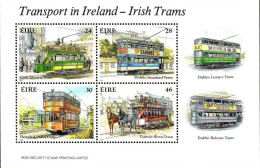 Irlande Bloc N** Yv: 6 Mi:6 Transport In Ireland-Irish Trams - Blocks & Kleinbögen