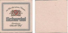 5002532 Bierdeckel Quadratisch - Scherdel Hof - Privatbrauerei - Beer Mats