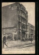 AK Salonique, Incendie Des 18-20 Aout 1917, Les Quais Olympos-Palace  - Greece