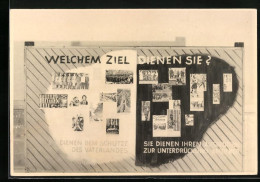 Fotografie DDR-Propaganda, Welchem Ziel Dienen Sie ? Dienen Dem Schutze Des Vaterlandes  - Guerre, Militaire