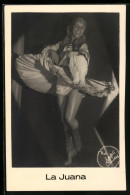 Fotografie Revue-Tänzerin La Juana Im Aufreizenden Bühnenkostüm, Autograph Rückseitig 1936  - Célébrités