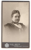 Fotografie Chr. Beitz, Arnstadt, Poststr. Portrait Dame In Kleid  - Personnes Anonymes