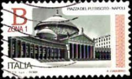 Italie Poste Obl Yv:3679 Mi:3918 Piazza Del Plebiscito Napoli (Lign.Ondulées) - 2011-20: Gebraucht