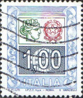 Italie Poste Obl Yv:2759 Mi:3012 Allégorie & Armoiries (Lign.Ondulées) - 2001-10: Oblitérés