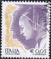 Italie Poste Obl Yv:2563 Mi:2830I La Femme Dans L'art Piero Della Francesco (cachet Rond) - 2001-10: Oblitérés