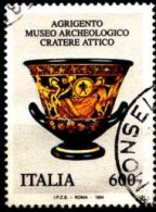 Italie Poste Obl Yv:2071 Mi:2338 Cratere Attico (TB Cachet Rond) - 1991-00: Gebraucht