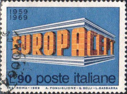 Italie Poste Obl Yv:1035 Mi:1296 Europa CEPT Temple (cachet Rond) - 1961-70: Used