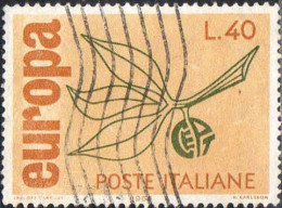 Italie Poste Obl Yv: 928 Mi:1186 Europa Branche D'olivier (Lign.Ondulées) - 1961-70: Afgestempeld