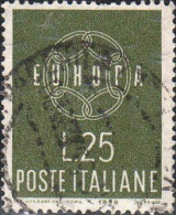 Italie Poste Obl Yv: 804 Mi:1055 Europa Chaine à 6 Maillons (cachet Rond) - 1946-60: Gebraucht