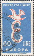 Italie Poste Obl Yv: 766 Mi:1017 Europa E Sous Colombe (Beau Cachet Rond) - 1946-60: Used