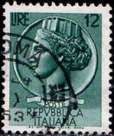 Italie Poste Obl Yv: 650 Mi:886 Monnaie Syracusaine (TB Cachet Rond) - 1946-60: Used