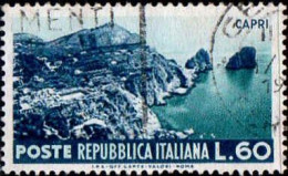 Italie Poste Obl Yv: 669 Mi:905 Capri (Belle Obl.mécanique) - 1946-60: Afgestempeld