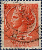 Italie Poste Obl Yv: 649 Mi:885 Monnaie Syracusaine (TB Cachet Rond) - 1946-60: Gebraucht
