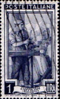 Italie Poste Obl Yv: 573 Mi:808 L'officina Piemonte (Lign.Ondulées) - 1946-60: Used