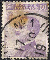 Italie Poste Obl Yv:  81 Mi:92 Victor-Emmanuel III Tâche (Beau Cachet Rond) - Oblitérés