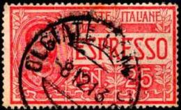 Italie Exprès Obl Yv: 1 Mi:85 Victor-Emmanuel III (TB Cachet à Date) 8-12-13 - Posta Espresso