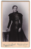 Fotografie Taggesell& Ranft, Dresden, Augsburgerstr. 9, Dame In Dunklen Kleid  - Anonymous Persons