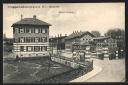 AK Münsingen, Truppenübungsplatz, Lagereingang  - Münsingen