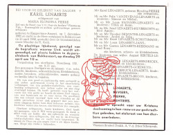 DP Karel Lenaerts ° Kaggevinne-Assent 1883 † Bekkevoort 1958 X Maria Blondina Pierre // Reviers Rentiers - Devotion Images