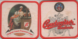 5005661 Bierdeckel Quadratisch - Budweiser (Tschechien) - Beer Mats