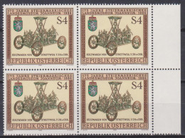 1986 , Mi 1868 ** (1) - 4 Er Block Postfrisch - 175 Jahre Steiermärkisches Landesmuseum , Joanneum - Unused Stamps