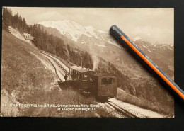 V181X - SAINT GERVAIS Les BAINS Crémaillère Du Mont Blanc Et Glacier Du Méage - Haute Savoie Train - Saint-Gervais-les-Bains