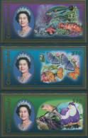 Cook Islands 2007 SG1534-1536 Wildlife QEII High Values Set Imperf MNH - Cookinseln