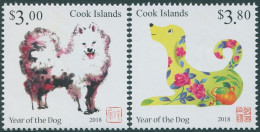 Cook Islands 2017 SG1932-1933 Year Of The Dog Set MNH - Cookinseln