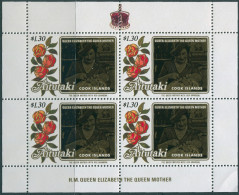 Aitutaki 1985 SG526 Queen Mother X 4 Sheet MNH - Cookeilanden