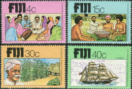 Fiji 1979 SG568-571 Indians Arrival Set MNH - Fidji (1970-...)