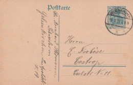 Deutsches Reich  Karte Mit Tagesstempel Gelsenkirchen 1921 Nach Castrop - Covers & Documents
