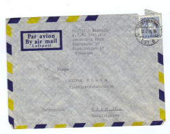 Schweden, 1954, Luftpost- Briefkuvert Nach Wien; Rücks. Ank.stempel Wien (13419E) - Brieven En Documenten