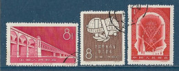 Chine  China -1957 - Y&T N° 1103/1105/1107 Oblitérés. - Usati