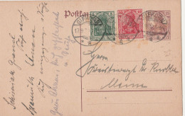 Deutsches Reich  Karte Mit Tagesstempel Gifhorn 1921 Nach Meine - Covers & Documents