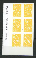 BH-20 Belle Variété Marianne De Lamouche N° 3731b ** Non Dentelé En Coin Daté  A Saisir !!! - Unused Stamps