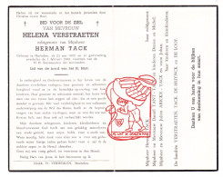 DP Helena Verstraeten ° Machelen Zulte 1892 † 1960 X Herman Tack // Arickx De Muynck De Loof - Images Religieuses