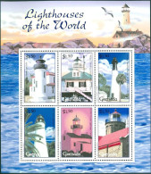 GRENADA 2001 LIGHTHOUSES SHEET OF 6 I** - Lighthouses