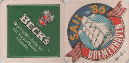 5005623 Bierdeckel Quadratisch - Becks - Beer Mats