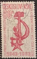 CECOSLOVACCHIA 1963 20° ANNIVERSARIO INTESA SOVIETICA-CECOSLOVACCA - Oblitérés