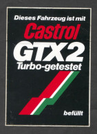 CASTROL GTX2  Fuel Carburant Essence Petrol, Sticker Autocollant - Stickers