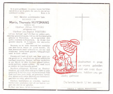 DP Maria Theresia Huysmans ° Wolvertem Meise 1899 † Breendonk Puurs-Sint-Amands 1960 X Alfons Xx Jan Baptist Peeters - Images Religieuses