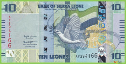 Voyo SIERRA LEONE 10 Leones 2022 P37 B132 AY UNC - Sierra Leone
