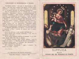 Santino Supplica Alla Regina Del Ss.rosario Di Pompei - Images Religieuses